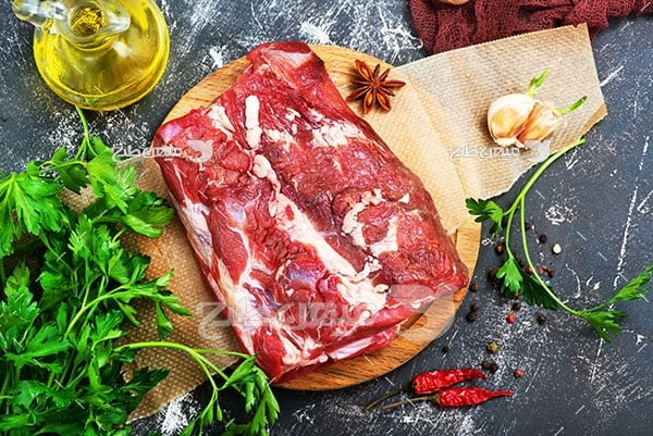 عکس گوشت استیک شده