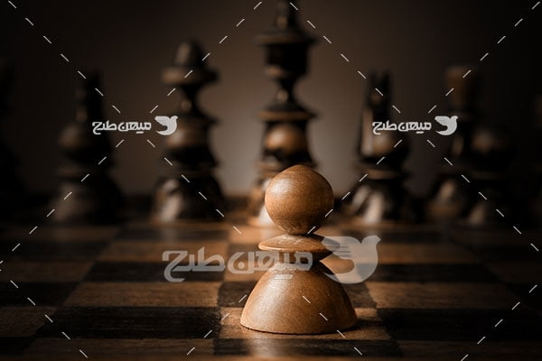 عکس مهره چوبی شطرنج