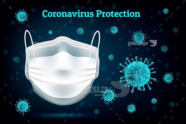 وکتور ماسک محافظت در مقابل ویروس