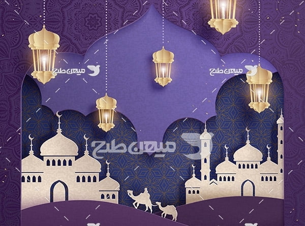 وکتور ماه رمضان