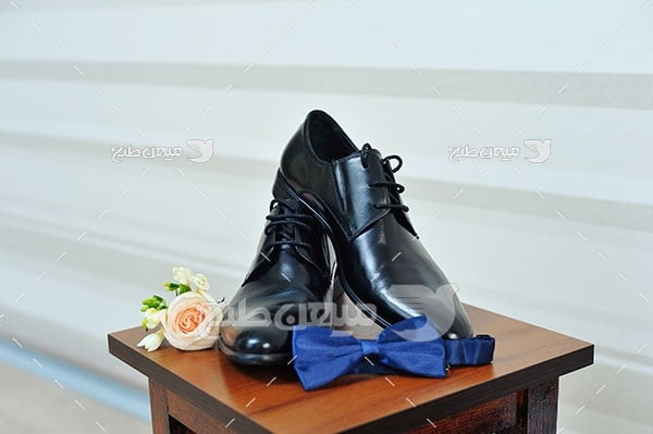عکس تبلیغاتی مد کفش مردانه مشکی