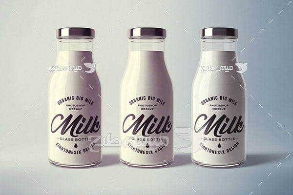 موکاپ بطری شیر