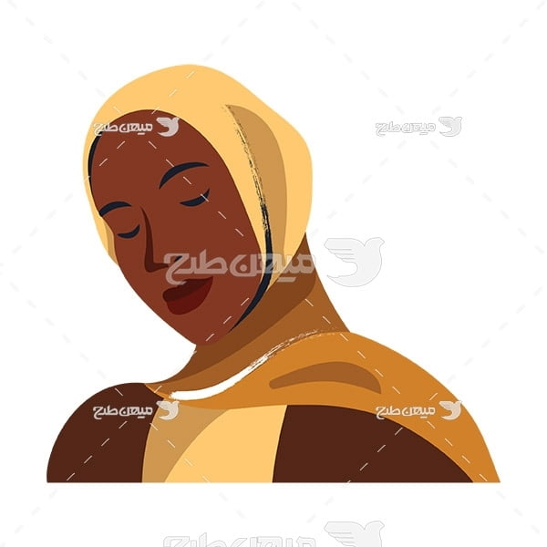 وکتور زن مسلمان