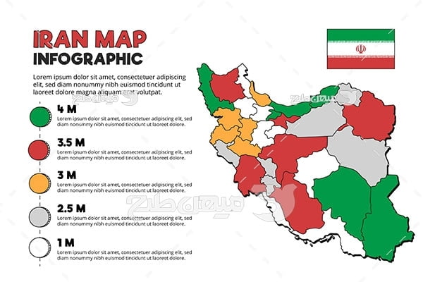 وکتور نقشه کشور ایران