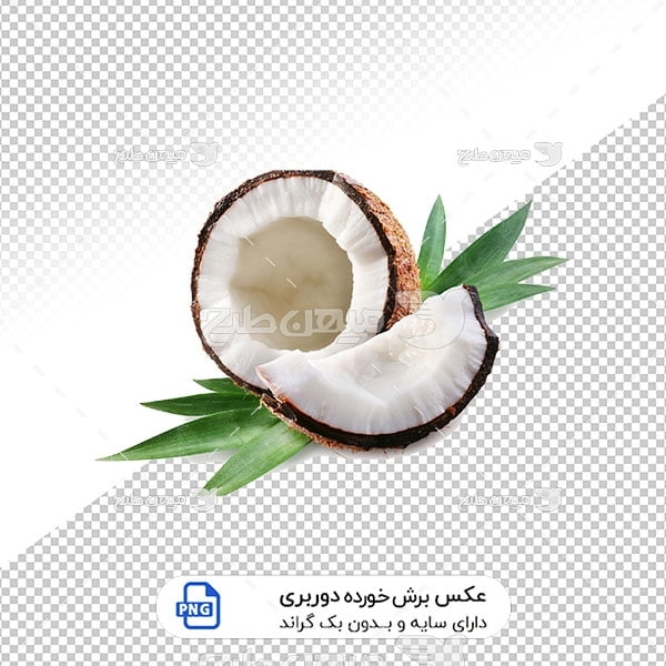 عکس برش خورده نارگیل