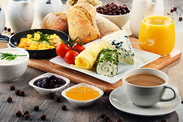 عکس تبلیغاتی غذا صبحانه