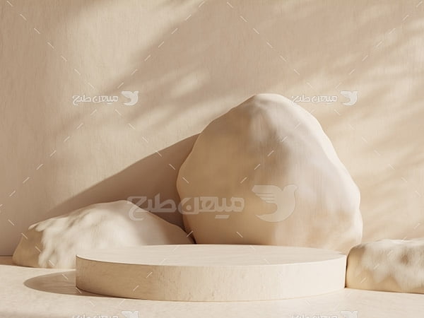 عکس بک گراند مدل مینیمال با تم سنگ