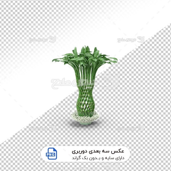عکس برش خورده سه بعدی گل تزئینی