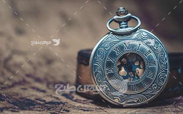 عکس ساعت جیبی طرح دار