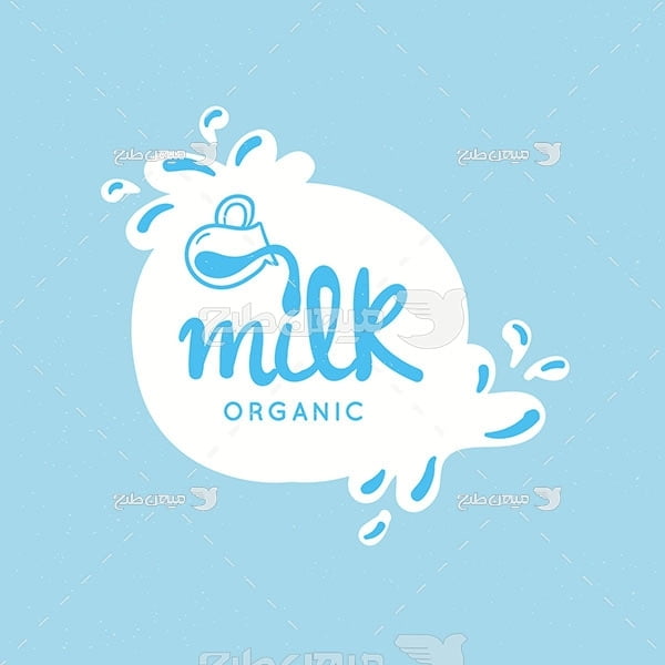 لوگو و آیکن شیر طبیعی