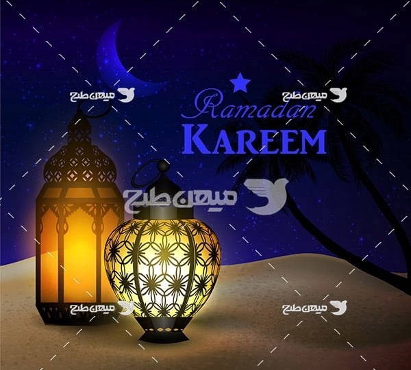 وکتور ماه رمضان