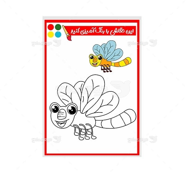 وکتور نقاشی و رنگ آمیزی زنبور