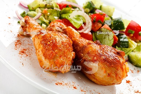 عکس تبلیغاتی غذا مرغ سرخ شده