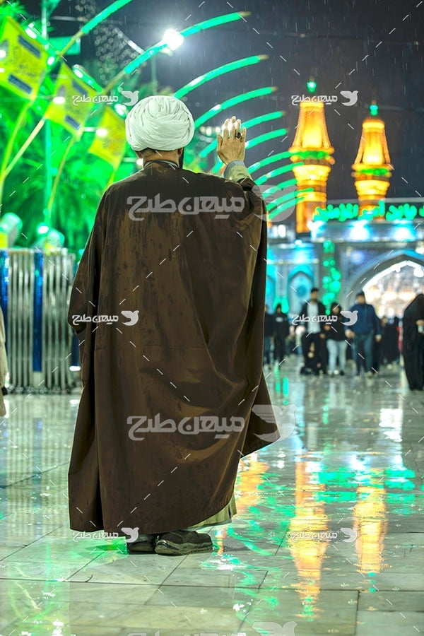 عکس روحانی در بین الحرمین