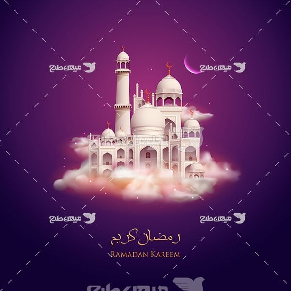 وکتور ماه مبارک رمضان