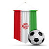 عکس پرچ ایران و توپ فوتبال