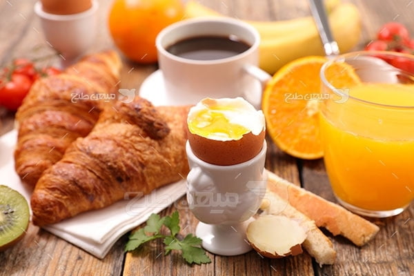 عکس تبلیغاتی غذا و تخم مرغ عسلی