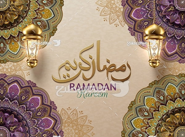 وکتور ماه رمضان