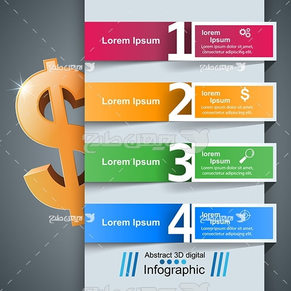طرح وکتور گرافیکی اینفو و اطلاعات