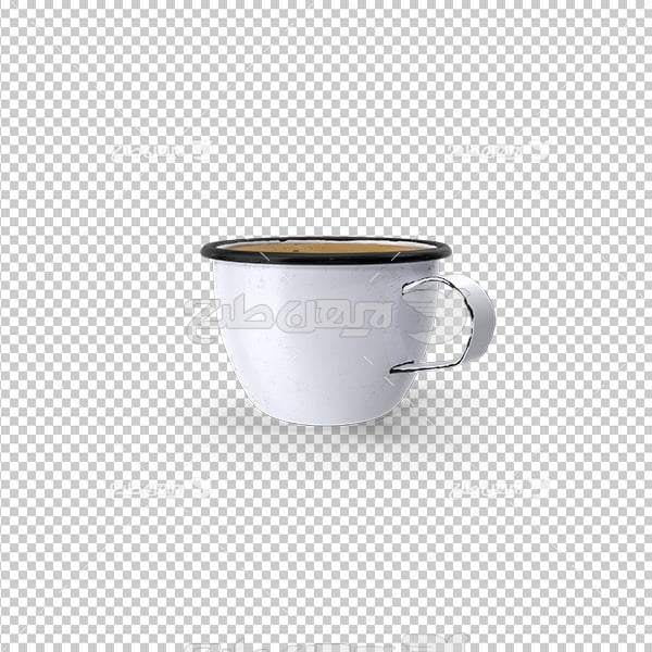 تصویردوربری سه بعدی فنجان قهوه