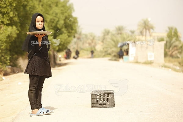 عکس دختر کودک پیاده روی اربعین حسینی