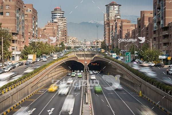 عکس با کیفیت از برج میلاد تهران و تونل توحید