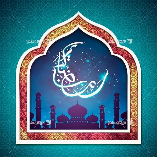 وکتور گرافیکی ماه رمضان