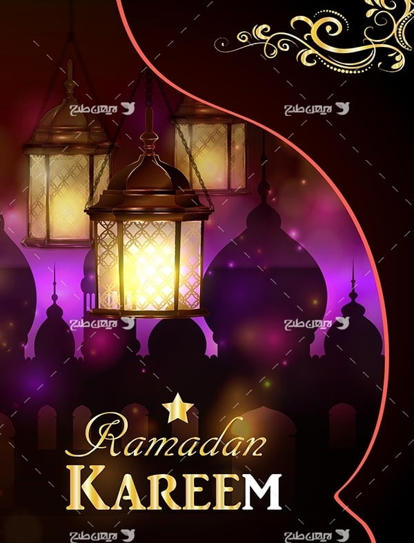 وکتور گرافیکی ماه رمضان