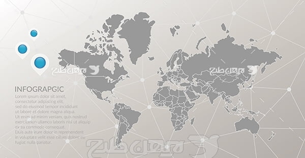 وکتور نقشه قاره ها