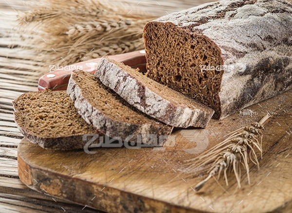 تصویر نان و گندم و نان تست