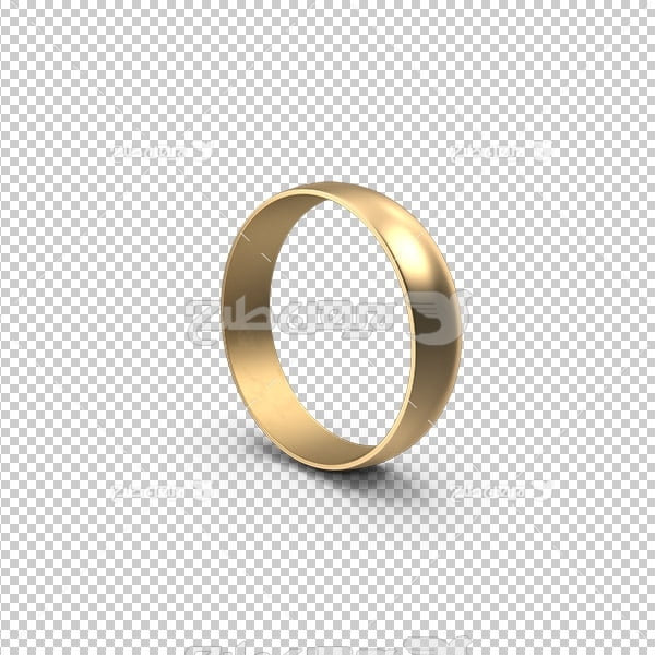 تصویر برش خورده سه بعدی حلقه ازدواج