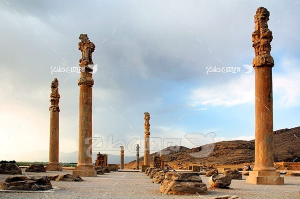عکس ستون های تخت جمشید