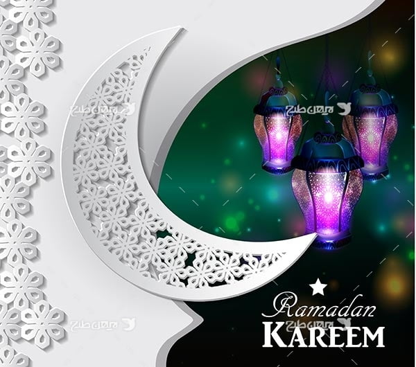 وکتور گرافیکی ماه رمضان