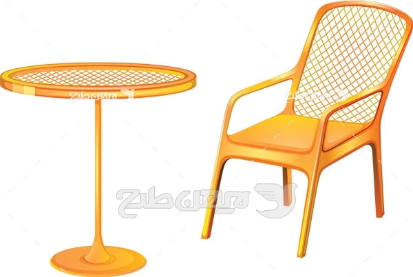وکتور میز و صندلی
