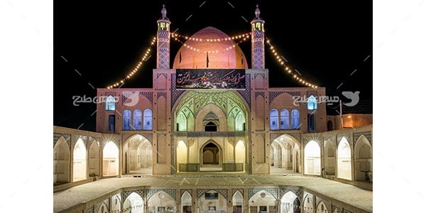 عکس مسجد آقا بزرگ در شهر کاشان