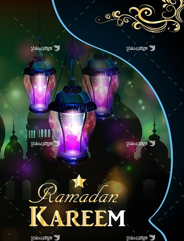 وکتور ماه رمضان