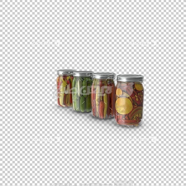 تصویر سه بعدی دوربری انواع ترشی