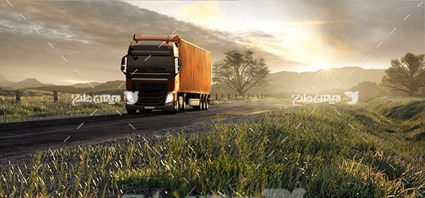تصویر حمل و نقل و کامیون و جاده
