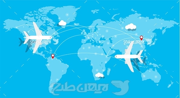 نقشه مسیر حرکت هواپیما