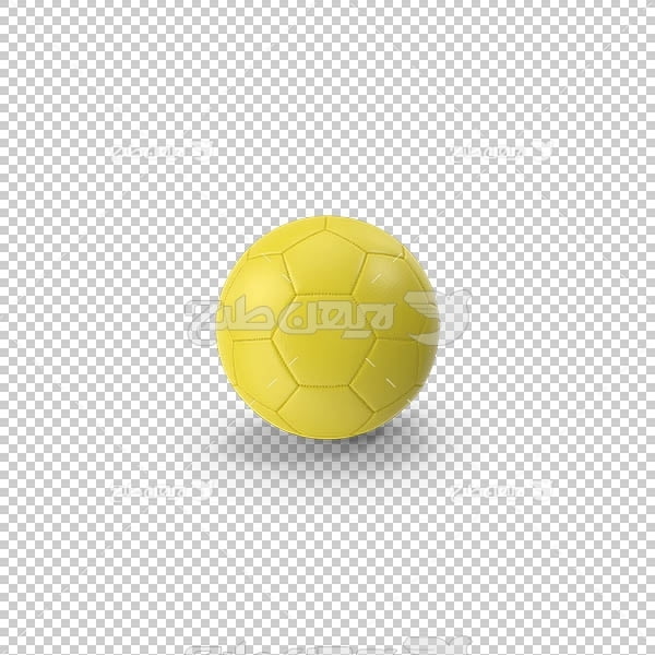 تصویر سه بعدی دوربری توپ زرد