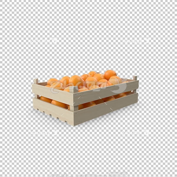 تصویر سه بعدی دوربری جعبه پرتقال