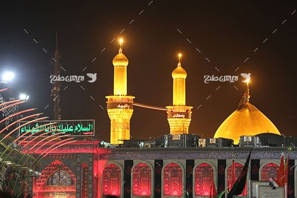 تصویر با کیفیت از حرم،گنبد و ضریح امام حسین علیه السلام