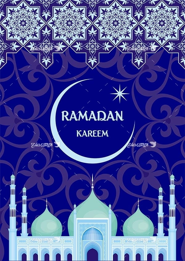 وکتور گرافیکی ماه رمضان