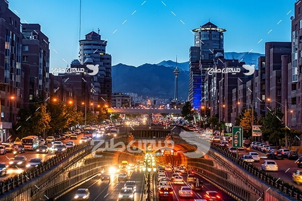عکس با کیفیت از برج میلاد تهران و تونل توحید