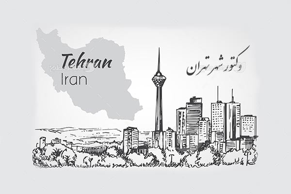 وکتور شهر تهران