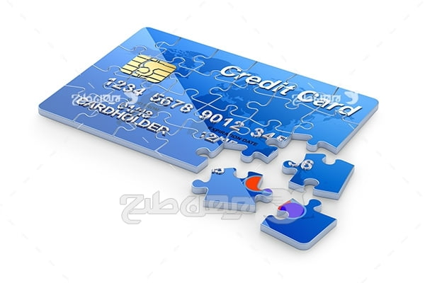 عکس کارت بانکی به شکل پازل
