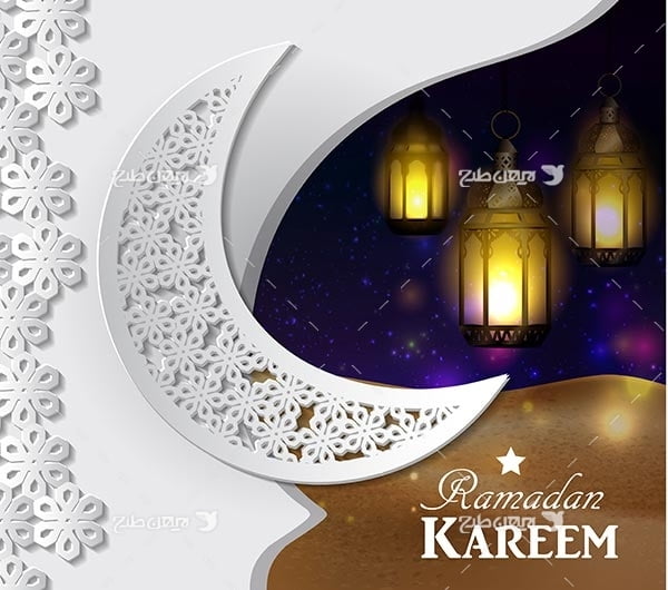 وکتور ماه رمضان