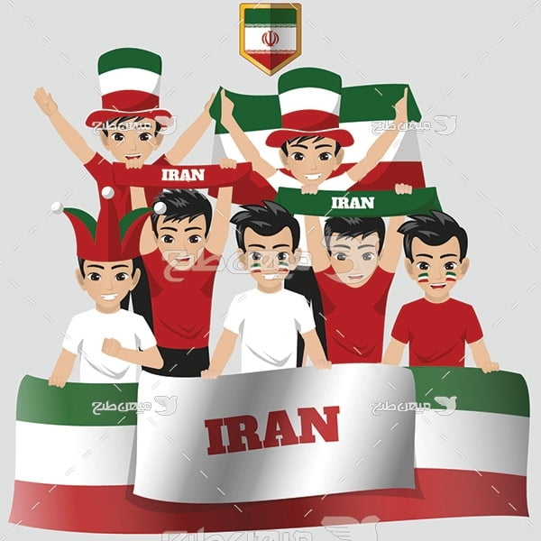 وکتور تماشگران ایران