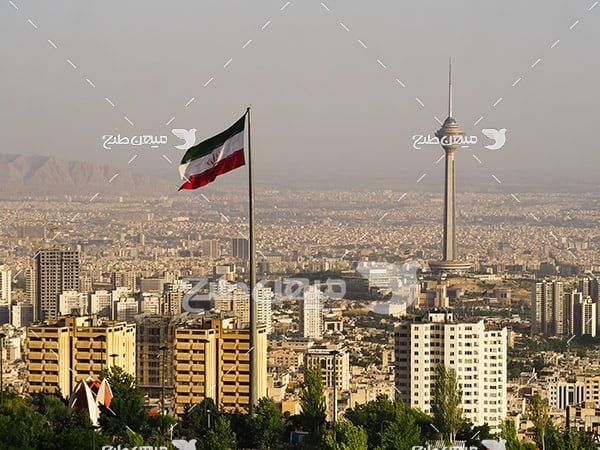 عکس شهر تهران و برج میلاد