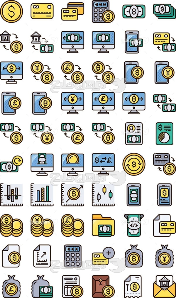 وکتور لوگو و آیکن مالی و حسابداری